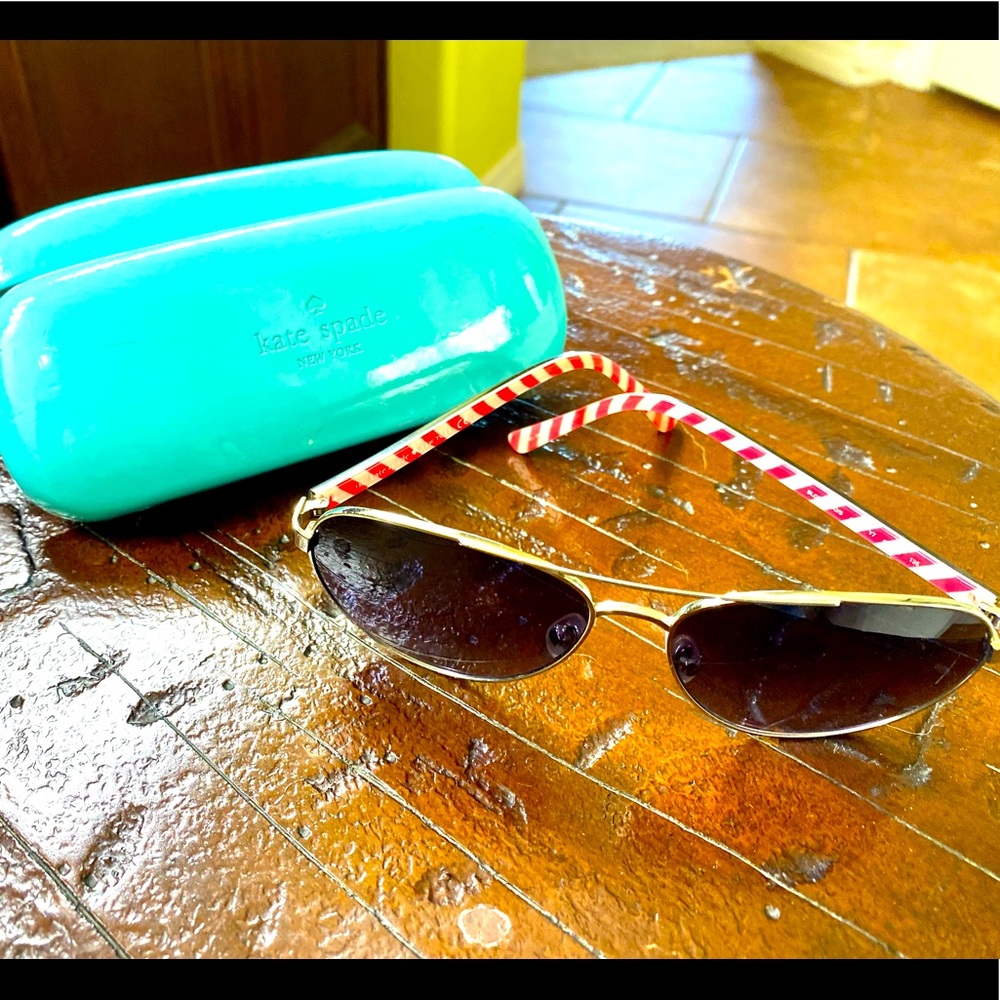 Kate Spade Aviator Sunglasses and Case